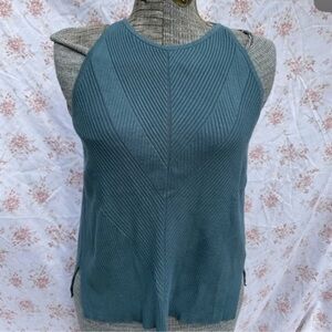 Anthropologie Elegant Teal Sleeveless tank top Women's size Medium XSP y2k H